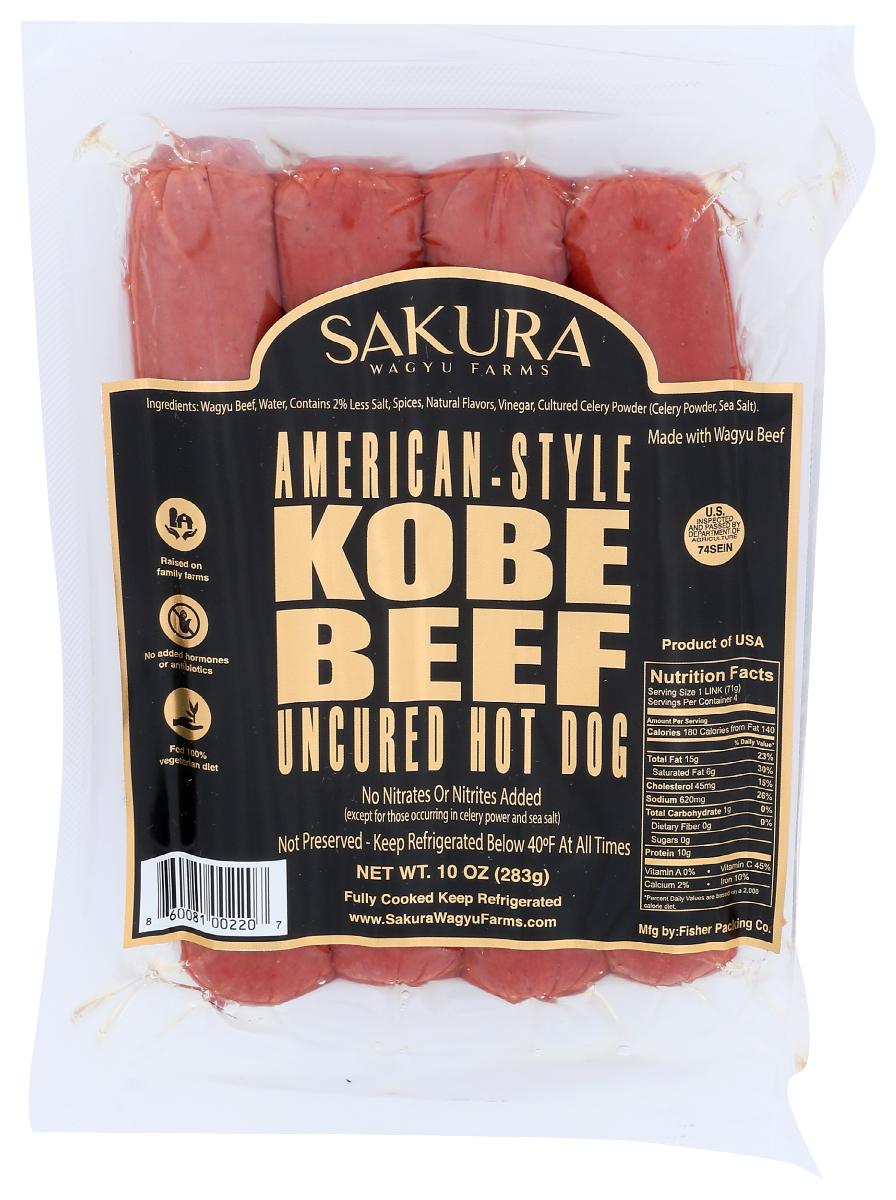 Sakura AmericanStyle Kobe Beef Uncured Hot Dog Market Wagon Online Farmers Markets & Local